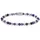 Rebel & Rose Are Violets Blue Armband Violettfarbmix Edelstahl RR-40102-S-S Größe 4 mm