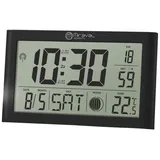 Miraval digitale LCD Tischfunkuhr schwarz