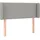 vidaXL Kopfteil mit Ohren Hellgrau 93x16x78/88 cm Stoff