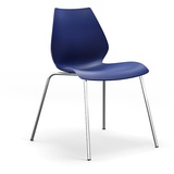 Kartell Stuhl Maui marineblau, Designer Vico Magistretti, 77x55x52 cm