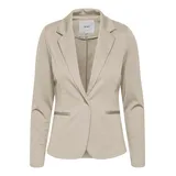 ICHI IHKATE BL Damen Blazer Kurzblazer Jacke Ein-Knopf-Blazer mit Stretch und Reverskragen, Größe:S, Farbe:Doeskin (151308)