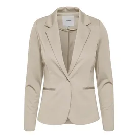 ICHI IHKATE BL Damen Blazer Kurzblazer Jacke Ein-Knopf-Blazer mit Stretch und Reverskragen, Größe:S, Farbe:Doeskin (151308)