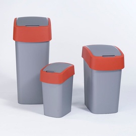 Curver Flip Bin 25 l silber/rot