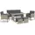 Juskys Turin Set 6-tlg. Grau Meliert