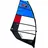 F2 Windsurf Segel Vegas Team 8,5 qm blau/schwarz