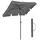 Songmics Sonnenschirm 200 x 125 cm Grau