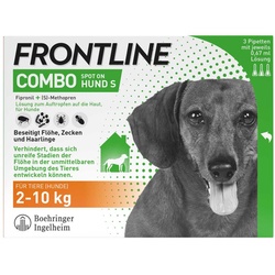 FRONTLINE COMBO Hund & Heim gegen Zecken Flöhe Larven 2-10 kg