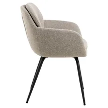 VCM Esszimmerstuhl Dora Stoff beige