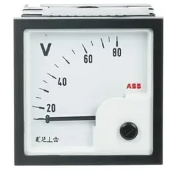 ABB VLM-1-80/72 Voltmeter analog Direktmessung, 80V, Wechselspannung, 72m 2CSG112120R4001 VLM18072