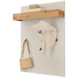 furn.design Garderobenpaneel Center 100 x 135 x 25 cm Weiß