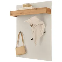 furn.design Garderobenpaneel Center 100 x 135 x 25 cm Weiß