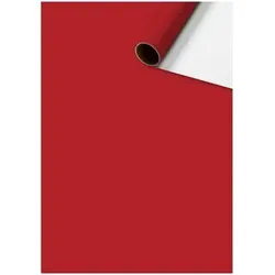 BRUNNEN 2528591322 Geschenkpapier 70x200cm Uni Plain rot dunkel