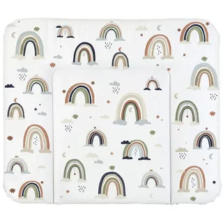Rotho Babydesign Wickelauflage weiß Motiv Boho Rainbow