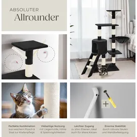 Tectake Dominik 144 cm schwarz