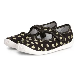 Ladeheid Kinder Mädchen Hausschuhe LARW007 (Schwarz Herzen, 26 - Schwarz - 26