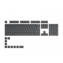 Glorious GPBT Keycaps ISO - 115 PBT Nordic-Layout - Black Ash