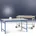 BB3009 7035 PVC-Tischplatte Lichtgrau 7035 750 x 500 x Lichtgrau