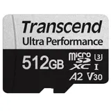 Transcend 340S R160/W125 microSDXC 512GB Kit, UHS-I U3, A2, Class 10 (TS512GUSD340S)