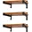 Regalstützen für die Wandmontage 6 Stück Inch x
