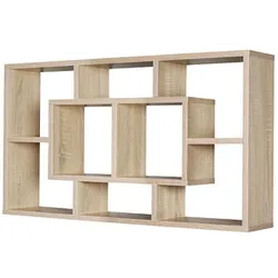 WOHNLING Wandregal sonomaeiche 85,0 x 16,0 x 48,0 cm