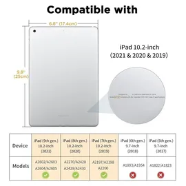 Tastatur Hülle für iPad 10,2 Zoll Schwarz