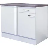 Flex-Well Eck-Unterschrank Joelina 110 x 60 cm Weiß