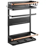 Maclean Brackets MC-910 - Magnetische Ablage für Maclean-Kühlschrank/Waschmaschine, Schwarz