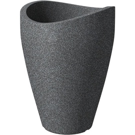Scheurich Pflanzgefäß Wave High Ø 30 x 40 cm schwarz