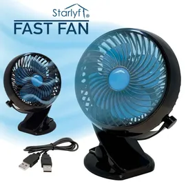 Starlyf Fast Fan 18 cm Tischventilator Schwarz
