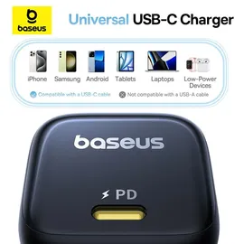 Baseus PicoGo GaN Ladegerät, 45W EU Schwarz