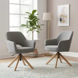 dubi möbel Mika-Lara Webstoff grau 2er Set