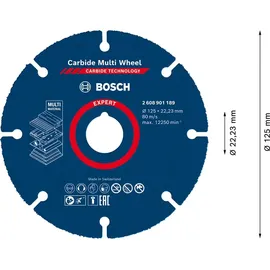 Bosch EXPERT Carbide Multi Wheel Trennscheibe 125mm
