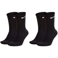 Nike Paar Herren Damen Socken Lang weiß oder schwarz, oder weiß grau schwarz, - 34