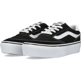 Vans Brooklyn Ls Damen Plateau-Sneaker Schwarz/Weiß 40