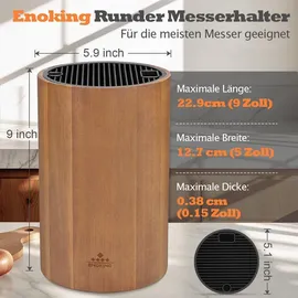 enoking Messerblock aus Akazienholz