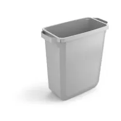 DURABLE Wertstofftonne DURABIN ECO 60, rechteckig 1800503050 , 60 Liter, Farbe: grau