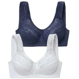 petite fleur by lascana Entlastungs-BH blau/weiß 105E