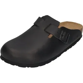 ROHDE Damen Pantolette Clog Leder Schnalle robust kombifreundlich Alba 6073, Größe:40 EU, Farbe:Schwarz - 40