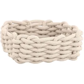 Schöner Wohnen Aufbewahrungskorb Melara 21,5 x 21,5 x 7,5 cm Beige
