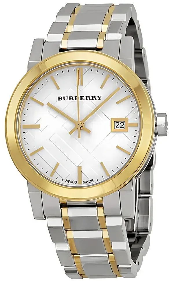 Burberry The City Damenuhr silber gold