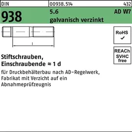 F. REYHER Nchfg. GmbH & Co. KG Stiftschraube DIN 938 M16 x 75 25 Stück