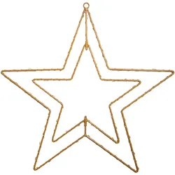 Näve LED-Outdoor-Weihnachtsleuchte "Stern" D: 40 cm golden