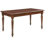 JVmoebel Esstisch Barock Tisch Esszimmer Wohnzimmer Tische 140x80cm holztische neu Braun, Made in Europa braun