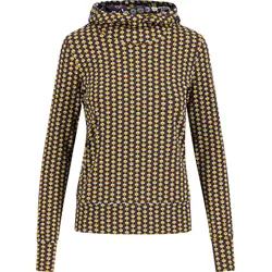 Blutsgeschwister Scuba Duba Hoodie Damen in oblivion flower, Größe S - beige