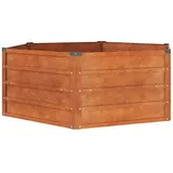 vidaXL Hochbeet Rostig 129 x 129 x 45 cm Cortenstahl