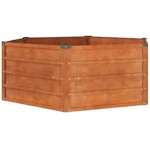 vidaXL Hochbeet Rostig 129 x 129 x 45 cm Cortenstahl