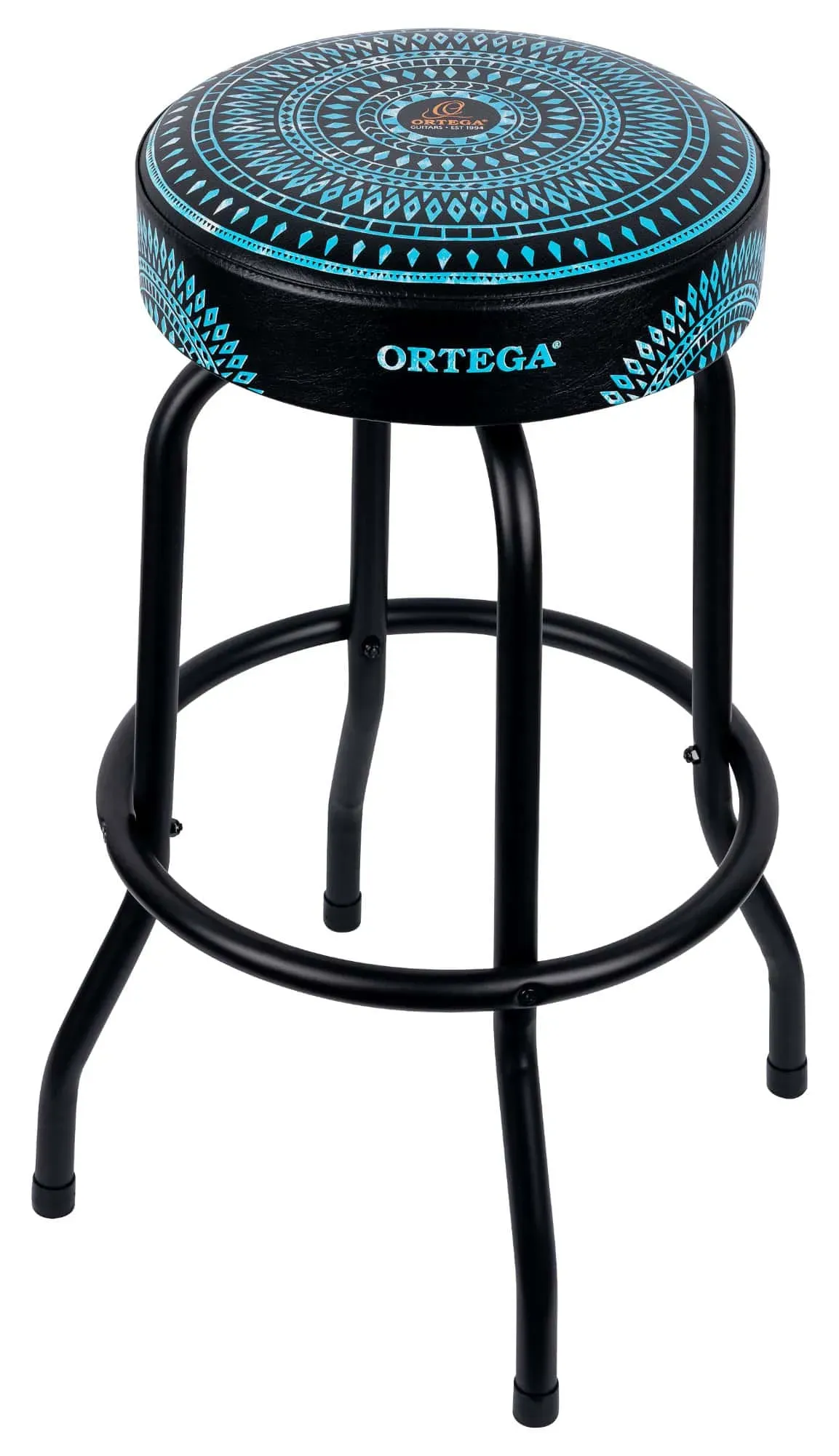 Ortega OBS30-BLKC 30" Bar Stool Blue Kaleidoscope