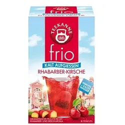 TEEKANNE frio RHABARBER-KIRSCHE Tee 18 Portionen