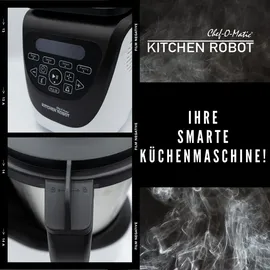 Maxi-Matic Best Direct® Küchenmaschine mit Kochfunktion - Mixer - Dampfgarer Chef O Matic Kitchen Robot