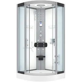 AcquaVapore Komplettdusche Duschkabine Fertigdusche Dusche D58-00T0 80x80 cm, ohne 2K Scheiben Versiegelung